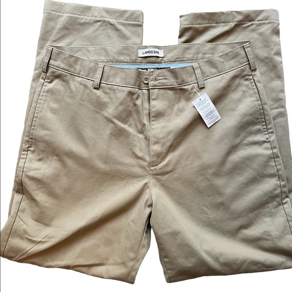 Lands' End Pants Nwt Lands End Khaki Chino Pants School Uniform 34